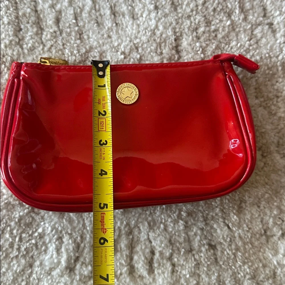 Red Patent Leather make up bag set
